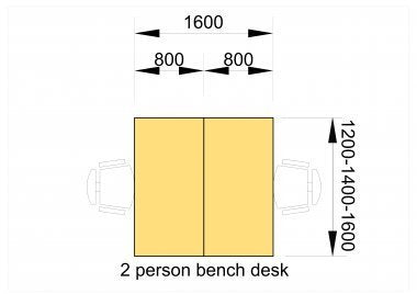 Veta Bench System Desk