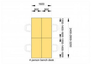 Veta Bench System Desk
