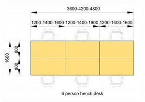 Veta Bench System Desk