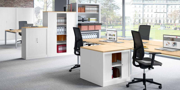 ARIVA Side Opening Tambour Cupboard - Classic Finish
