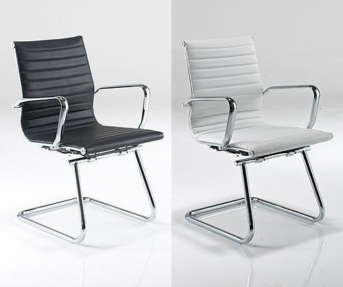 ARIA Medium Back Leather Faced Conference Chair