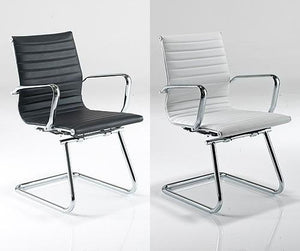 ARIA Medium Back Leather Faced Conference Chair