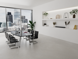 HIGH GLOSS Black Meeting Room Table