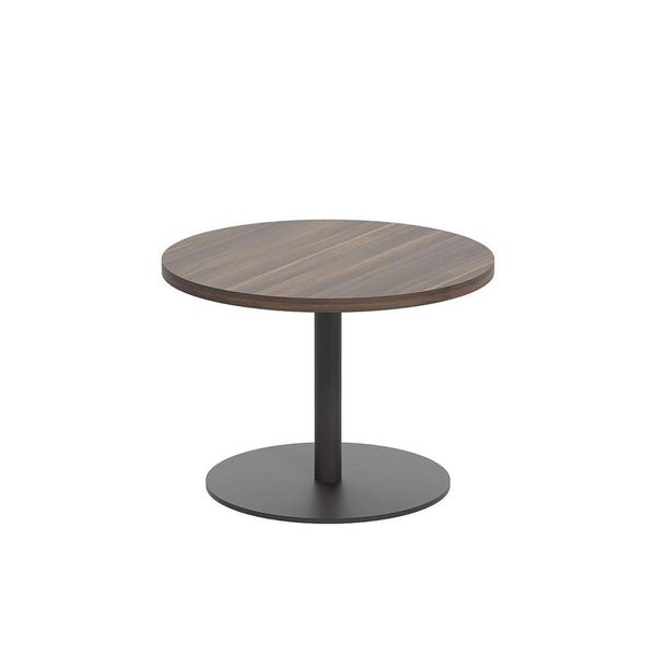 Contract Table Low (FSC) | 600mm | Dark Walnut/Black