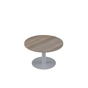 Contract Table Low (FSC) | 600mm | Grey Oak/Silver