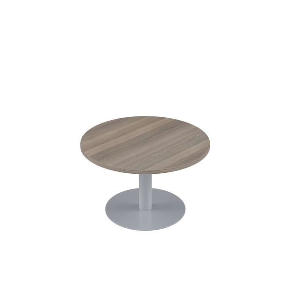 Contract Table Low (FSC) | 600mm | Grey Oak/Silver