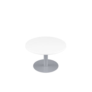 Contract Table Low (FSC) | 600mm | White/Silver