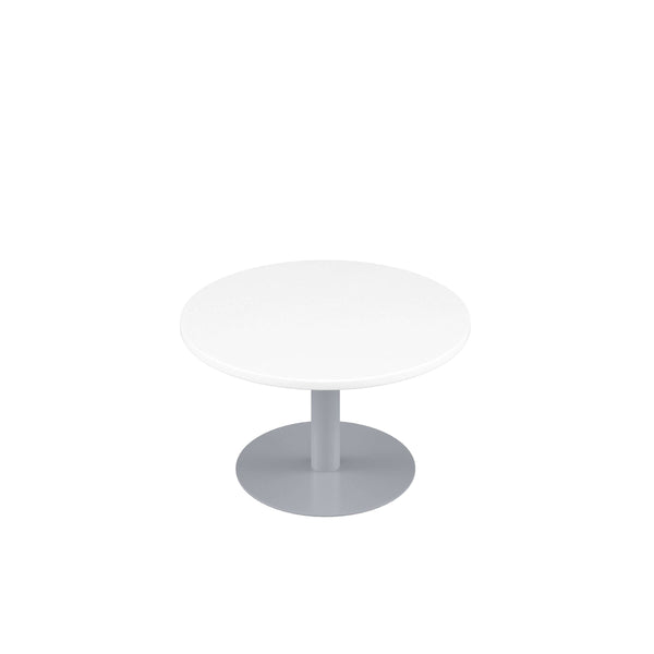 Contract Table Low (FSC) | 600mm | White/Silver