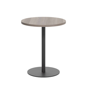 Contract Table Mid (FSC) | 600mm | Grey Oak/Black