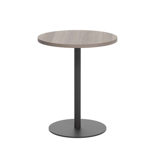 Contract Table Mid (FSC) | 600mm | Grey Oak/Black