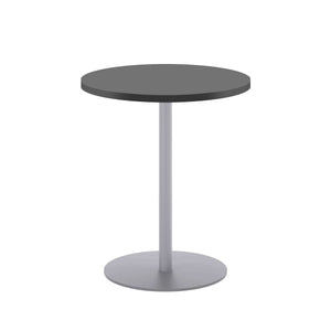 Contract Table Mid (FSC) | 600mm | Black/Silver