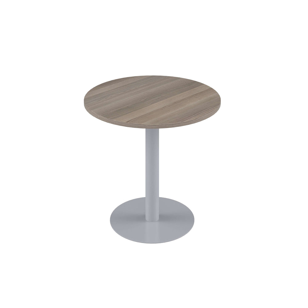 Contract Table Mid (FSC) | 600mm | Grey Oak/Silver