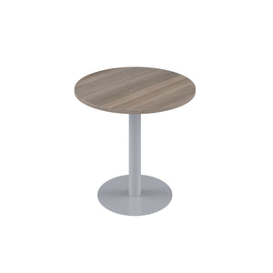 Contract Table Mid (FSC) | 600mm | Grey Oak/Silver
