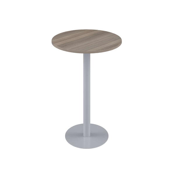 Contract Table High (FSC) | 600mm | Grey Oak/Silver