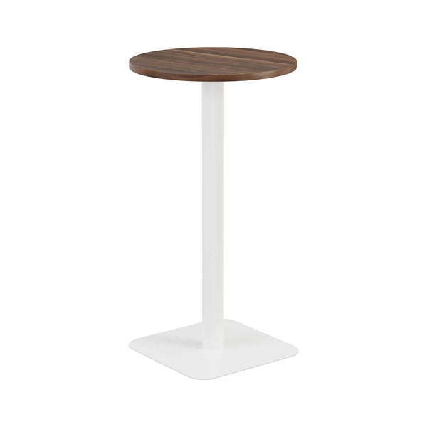 Contract Table High (FSC) | 600mm | Dark Walnut/White