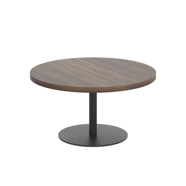 Contract Table Low (FSC) | 800mm | Dark Walnut/Black
