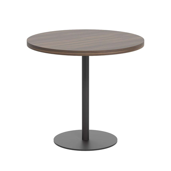 Contract Table Mid (FSC) | 800mm | Dark Walnut/Black