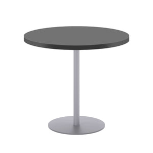 Contract Table Mid (FSC) | 800mm | Black/Silver