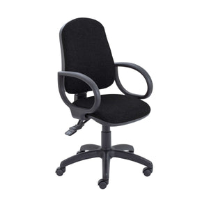 Calypso 2 Deluxe Chair | Fixed Arms | Black