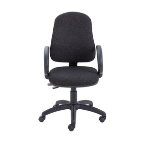 Calypso 2 Deluxe Chair | Fixed Arms | Charcoal