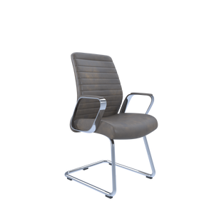 Dawn Visitor Leather Executive Chair | Brown PU