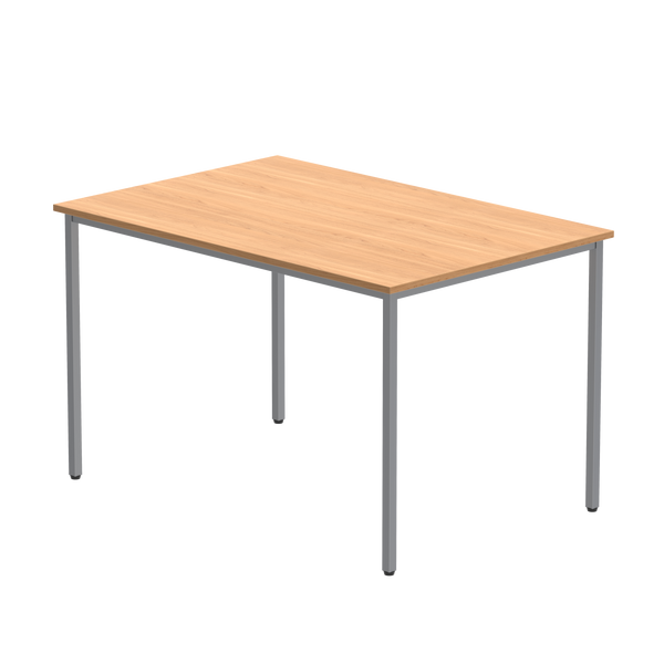 Office Rectangular Multi-Use Table (FSC) | 1200X800 | Norwegian Beech/Silver