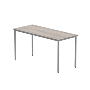 Office Rectangular Multi-Use Table (FSC) | 1400X600 | Alaskan Grey Oak/Silver