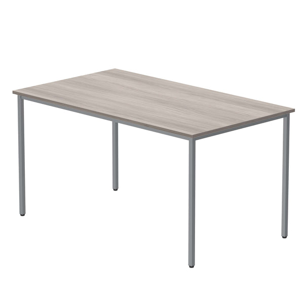 Office Rectangular Multi-Use Table (FSC) | 1400X800 | Alaskan Grey Oak/Silver