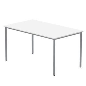 Office Rectangular Multi-Use Table (FSC) | 1400X800 | Arctic White/Silver