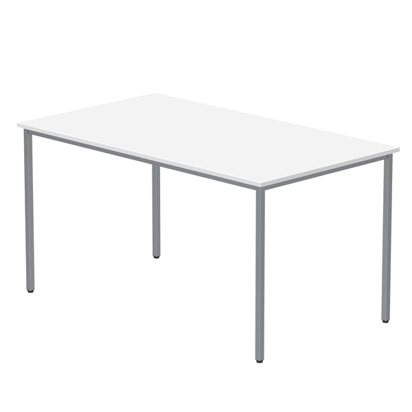 Office Rectangular Multi-Use Table (FSC) | 1400X800 | Arctic White/Silver