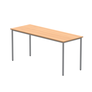 Office Rectangular Multi-Use Table (FSC) | 1600X600 | Norwegian Beech/Silver