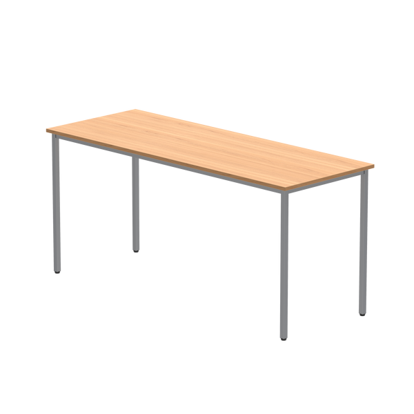 Office Rectangular Multi-Use Table (FSC) | 1600X600 | Norwegian Beech/Silver