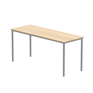 Office Rectangular Multi-Use Table (FSC) | 1600X600 | Canadian Oak/Silver