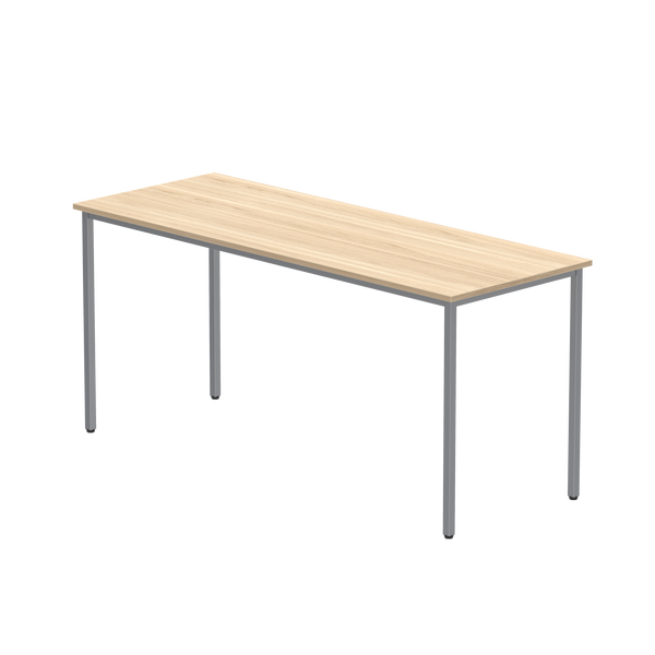 Office Rectangular Multi-Use Table (FSC) | 1600X600 | Canadian Oak/Silver