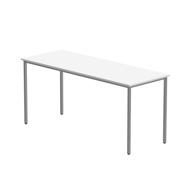 Office Rectangular Multi-Use Table (FSC) | 1600X600 | Arctic White/Silver