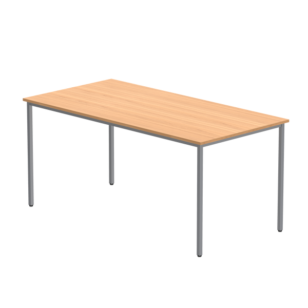 Office Rectangular Multi-Use Table (FSC) | 1600X800 | Norwegian Beech/Silver