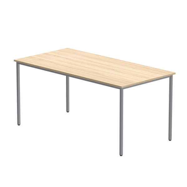 Office Rectangular Multi-Use Table (FSC) | 1600X800 | Canadian Oak/Silver