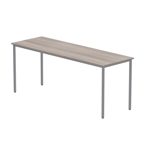 Office Rectangular Multi-Use Table (FSC) | 1800X600 | Alaskan Grey Oak/Silver