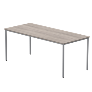Office Rectangular Multi-Use Table (FSC) | 1800X800 | Alaskan Grey Oak/Silver