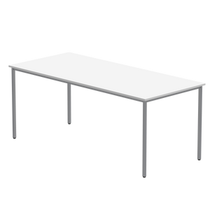 Office Rectangular Multi-Use Table (FSC) | 1800X800 | Arctic White/Silver