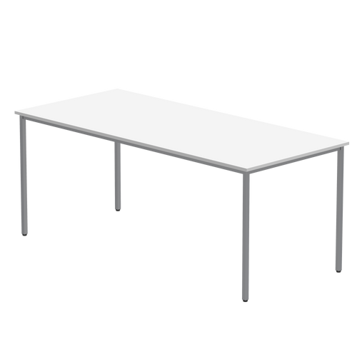 Office Rectangular Multi-Use Table (FSC) | 1800X800 | Arctic White/Silver