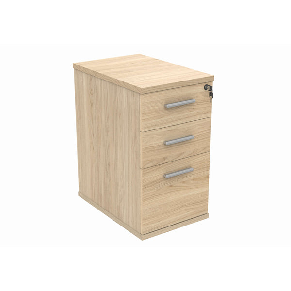 Desk High Office Storage Unit (FSC) | 600 Deep | Canadian Oak