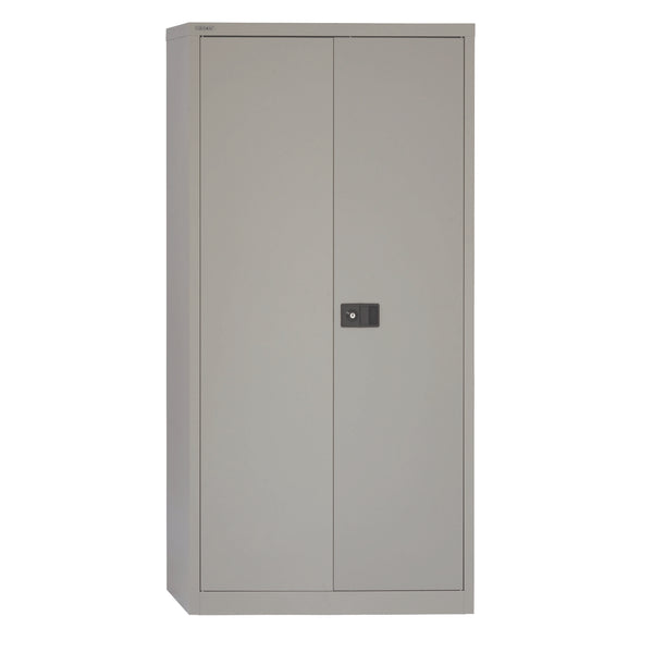 Bisley Contract Steel Double Door Cupboard | 1806mm High | Goose Grey