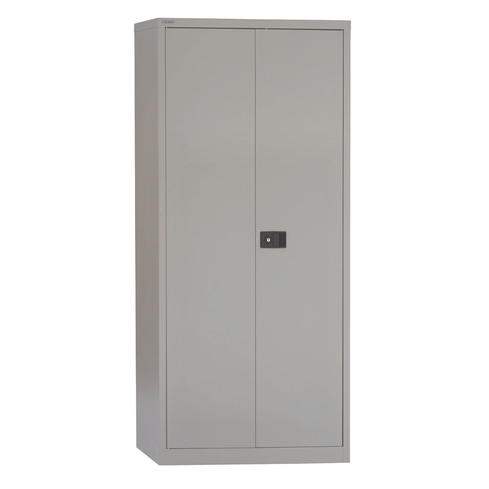 Bisley Contract Steel Double Door Cupboard | 1950mm High | Goose Grey