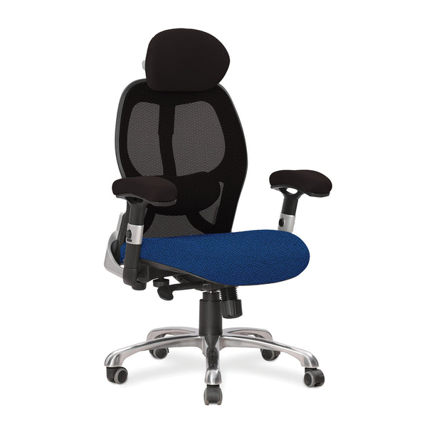 Ergo - Custom Fabric 24 Hour Use Certified Ergonomic Executive Chair with Lumbar support