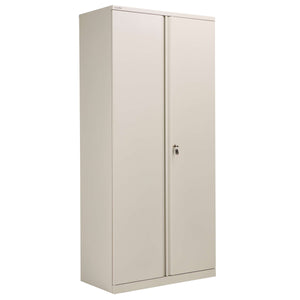 Bisley Essentials Steel Double Door Cupboard | 1985mm High | Goose Grey