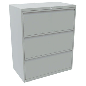 Bisley Essentials Steel 3 Drawer Side Filer | Light Grey