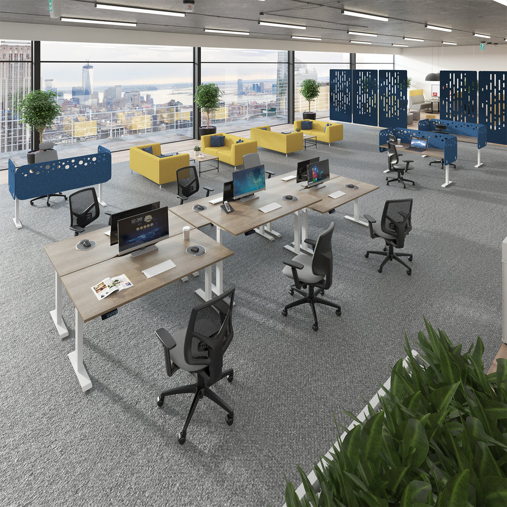 ELEVATE Electric Height Adjustable Double Back to Back Desks