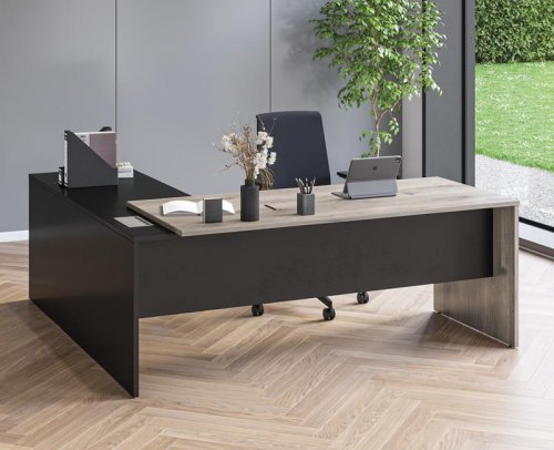 Esteem Executive Panel End Radial Desking