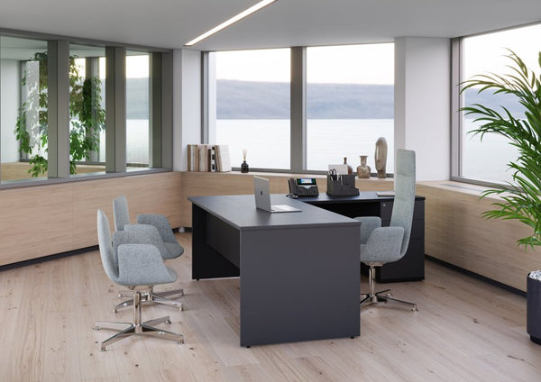 Esteem Executive Panel End Radial Desking
